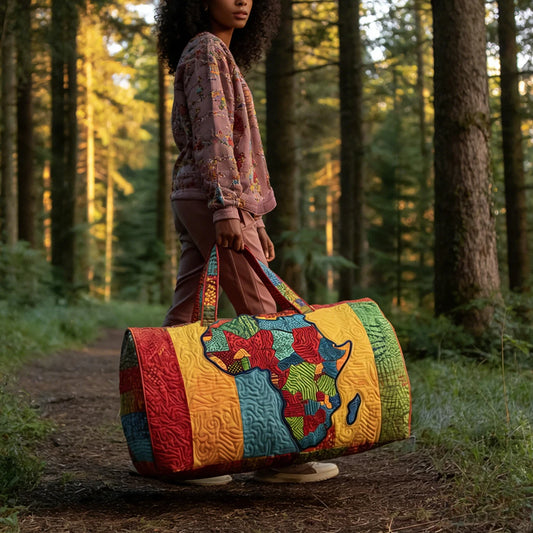 Women's 3D Quilted Weekender Bag, Boho Travel Tote, Large Carry On Luggage