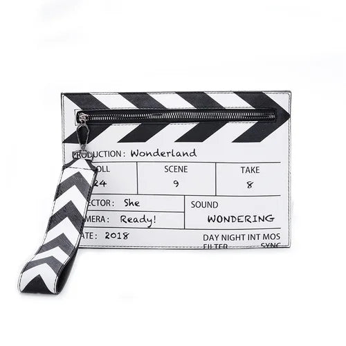 Movie Clapperboard Crossbody Bag | Cute PU Leather Clutch Purse