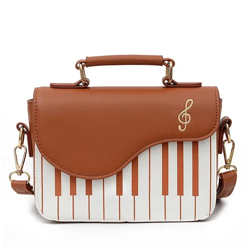 Women's Shoulder Bag Korean Piano Design Women Shoulder Bags PU Leather Messenger Bag Handbag Fashion Corssbody Bag