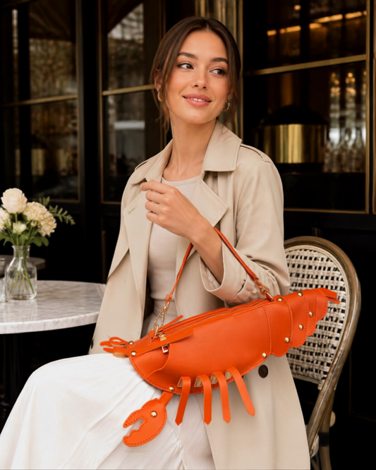 Lobster Crossbody Bag for Women | Cute PU Leather Shoulder Purse