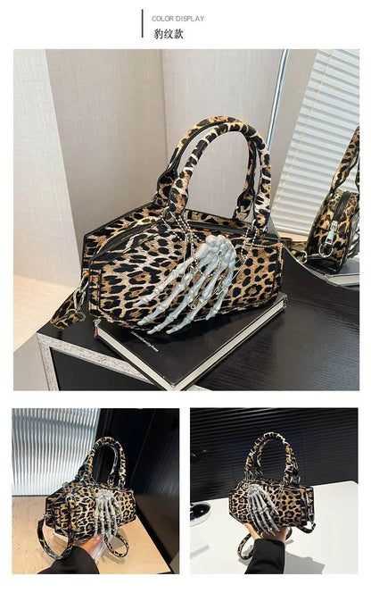Gothic Coffin Handbag with Skeleton Hand | Alternative Shoulder Bag
