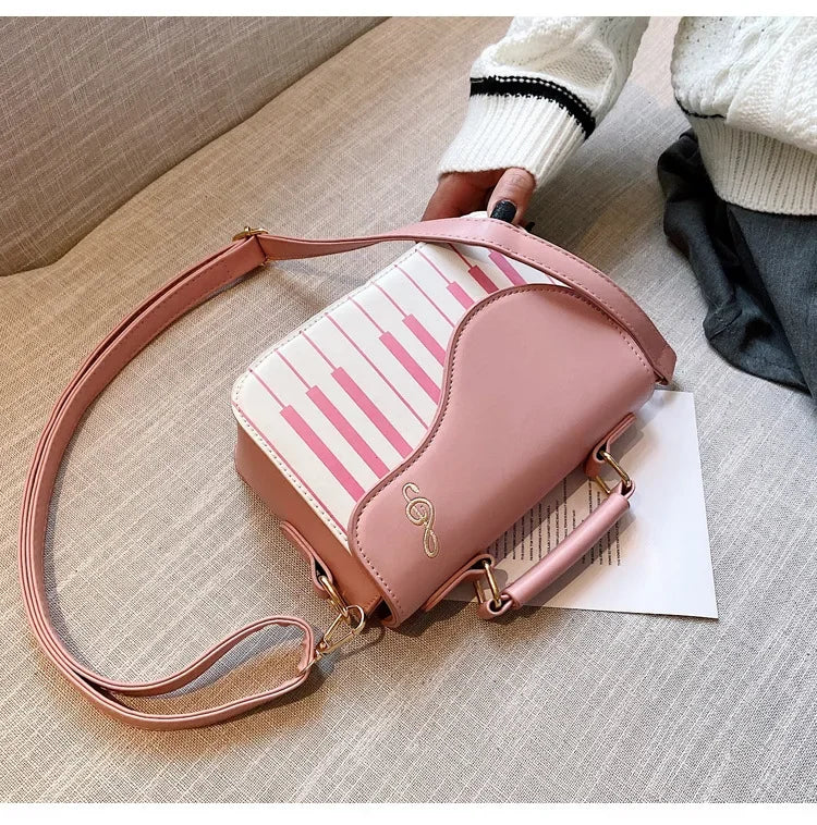 Women's Shoulder Bag Korean Piano Design Women Shoulder Bags PU Leather Messenger Bag Handbag Fashion Corssbody Bag