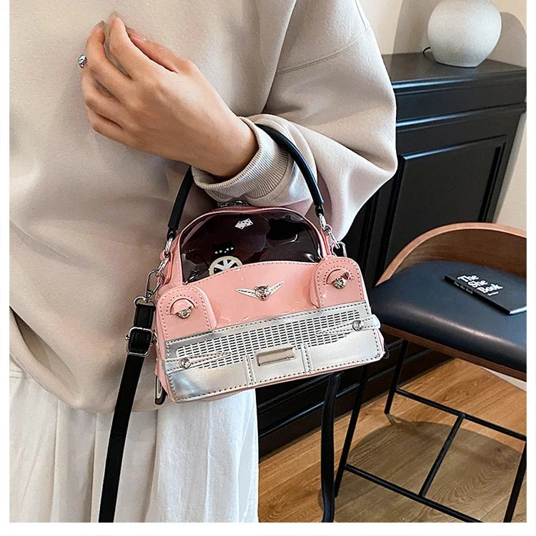 Fashion Creative PU Square Shoulder & Crossbody Bags for Women 2026 Hot SaleLarge Capacity Retro Design Personality Handbags