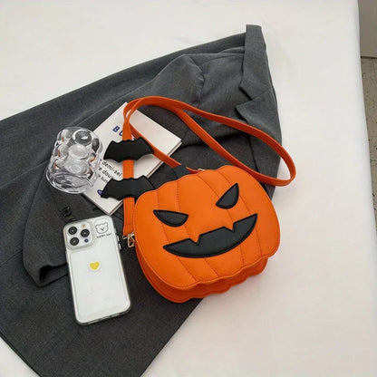 Halloween Pumpkin Crossbody Purse