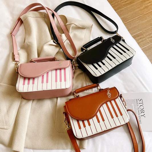 Piano Crossbody Bag for Women | Cute Piano Shoulder Handbag