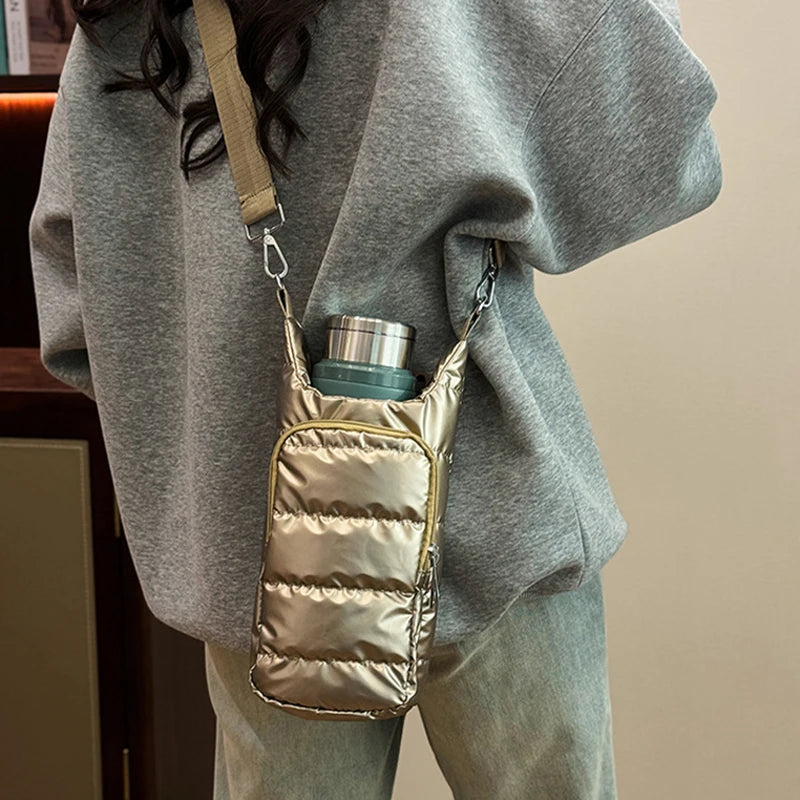 Water Bottle Crossbody Carrier Bag | Adjustable Bottle Sling Holder