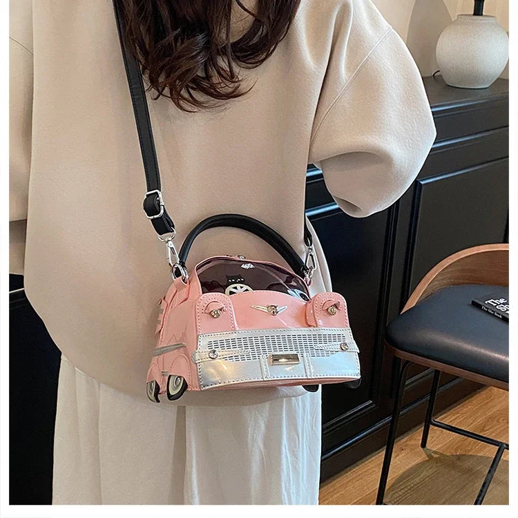 Fashion Creative PU Square Shoulder & Crossbody Bags for Women 2026 Hot SaleLarge Capacity Retro Design Personality Handbags
