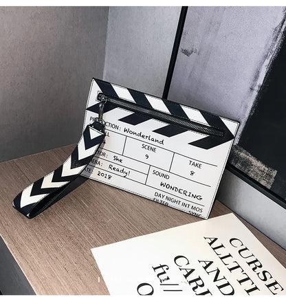 Movie Clapperboard Crossbody Bag | Cute PU Leather Clutch Purse