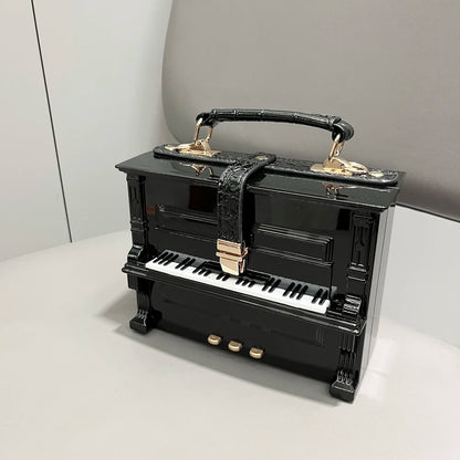 Piano Shaped Handbag for Women | Unique Clutch Statement Purse