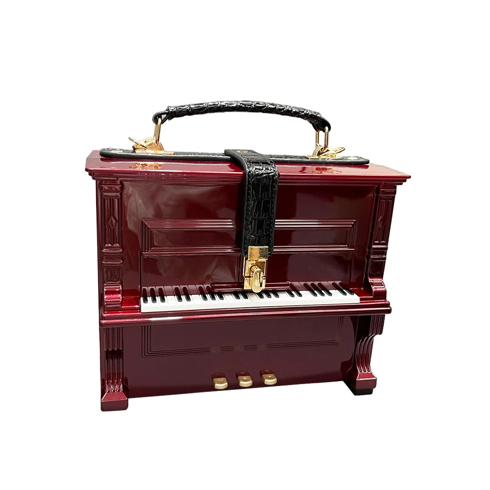 Piano Shaped Handbag for Women | Unique Clutch Statement Purse