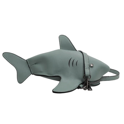 Cute Shark Crossbody Bag for Women | Unique Mini Shoulder Purse