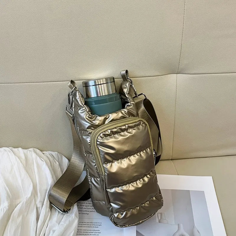 Water Bottle Crossbody Carrier Bag | Adjustable Bottle Sling Holder