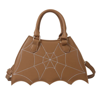Gothic Spider Web Crossbody Bag