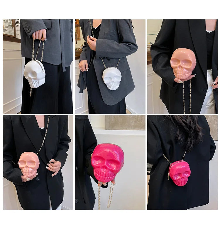 Halloween Skull Crossbody Bag | Cute Gothic Novelty Purse