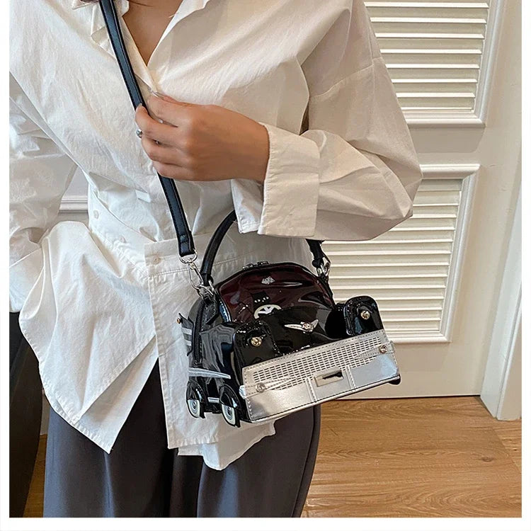 Fashion Creative PU Square Shoulder & Crossbody Bags for Women 2026 Hot SaleLarge Capacity Retro Design Personality Handbags