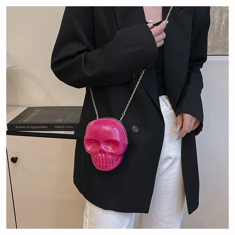 Halloween Skull Crossbody Bag | Cute Gothic Novelty Purse
