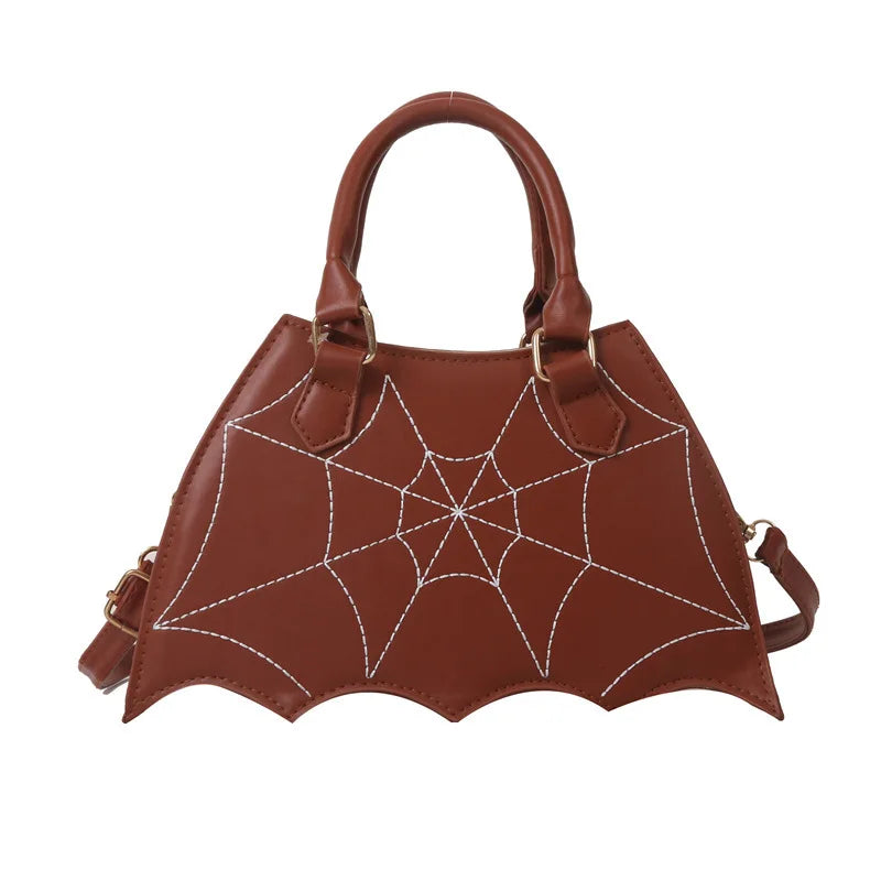 Gothic Spider Web Crossbody Bag