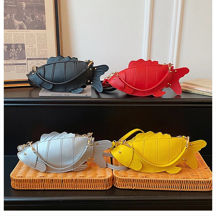 3D Fish Clutch & Crossbody Bag | Novelty Fish Purse for Women