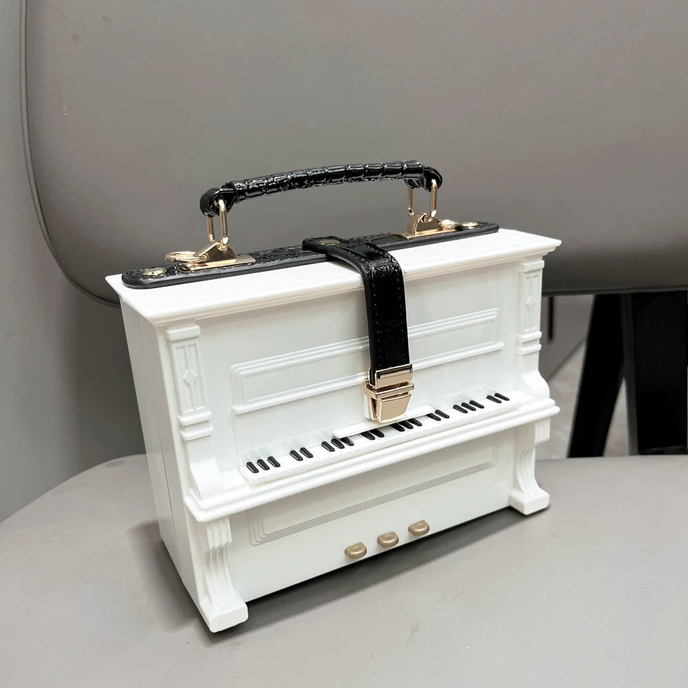 Piano Shaped Handbag for Women | Unique Clutch Statement Purse