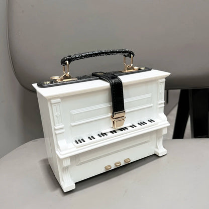 Piano Shaped Handbag for Women | Unique Clutch Statement Purse