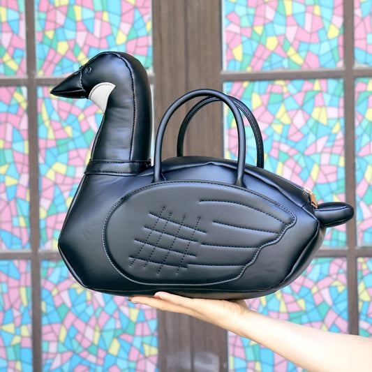 Black Swan Handbag for Women | Cute Novelty Top Handle Purse