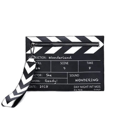 Movie Clapperboard Crossbody Bag | Cute PU Leather Clutch Purse