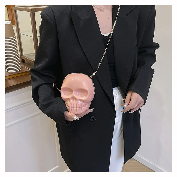 Halloween Skull Crossbody Bag | Cute Gothic Novelty Purse
