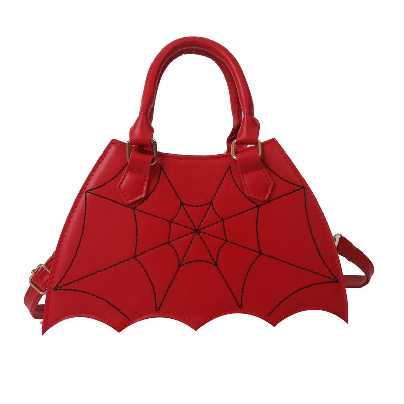 Gothic Spider Web Crossbody Bag