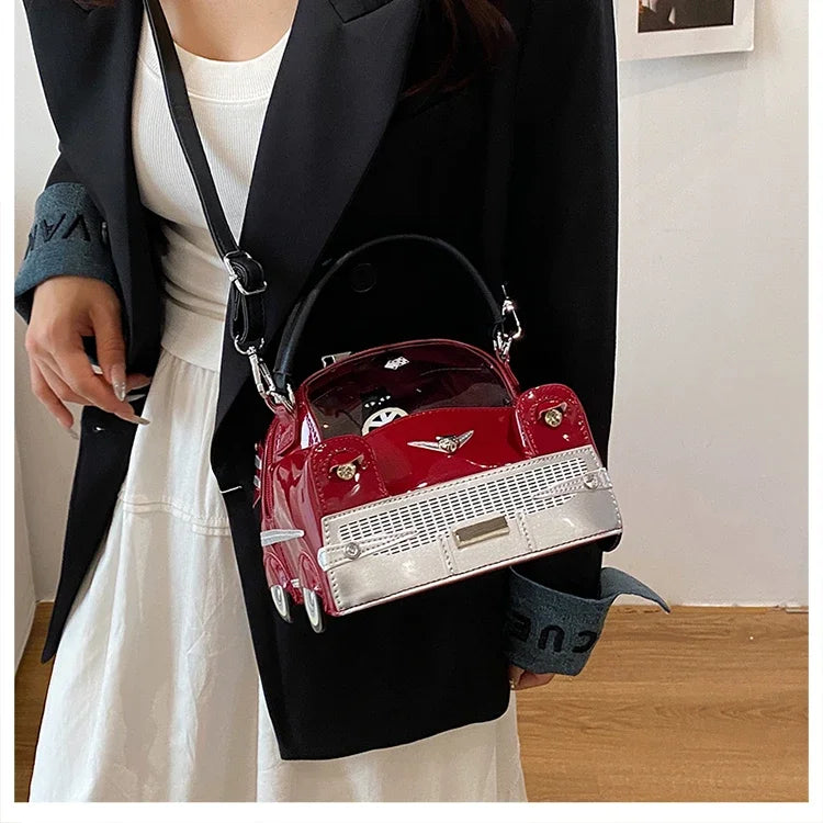 Fashion Creative PU Square Shoulder & Crossbody Bags for Women 2026 Hot SaleLarge Capacity Retro Design Personality Handbags