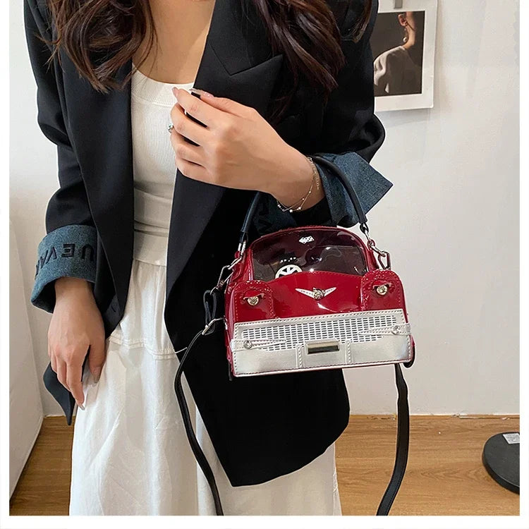 Fashion Creative PU Square Shoulder & Crossbody Bags for Women 2026 Hot SaleLarge Capacity Retro Design Personality Handbags