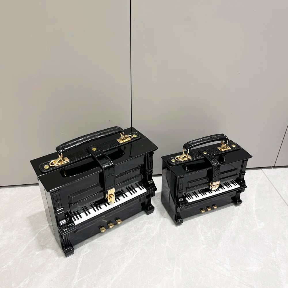 Piano Shaped Handbag for Women | Unique Clutch Statement Purse