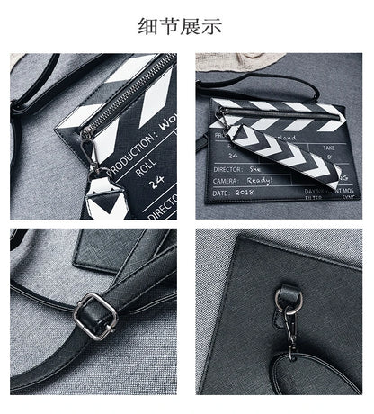 Movie Clapperboard Crossbody Bag | Cute PU Leather Clutch Purse
