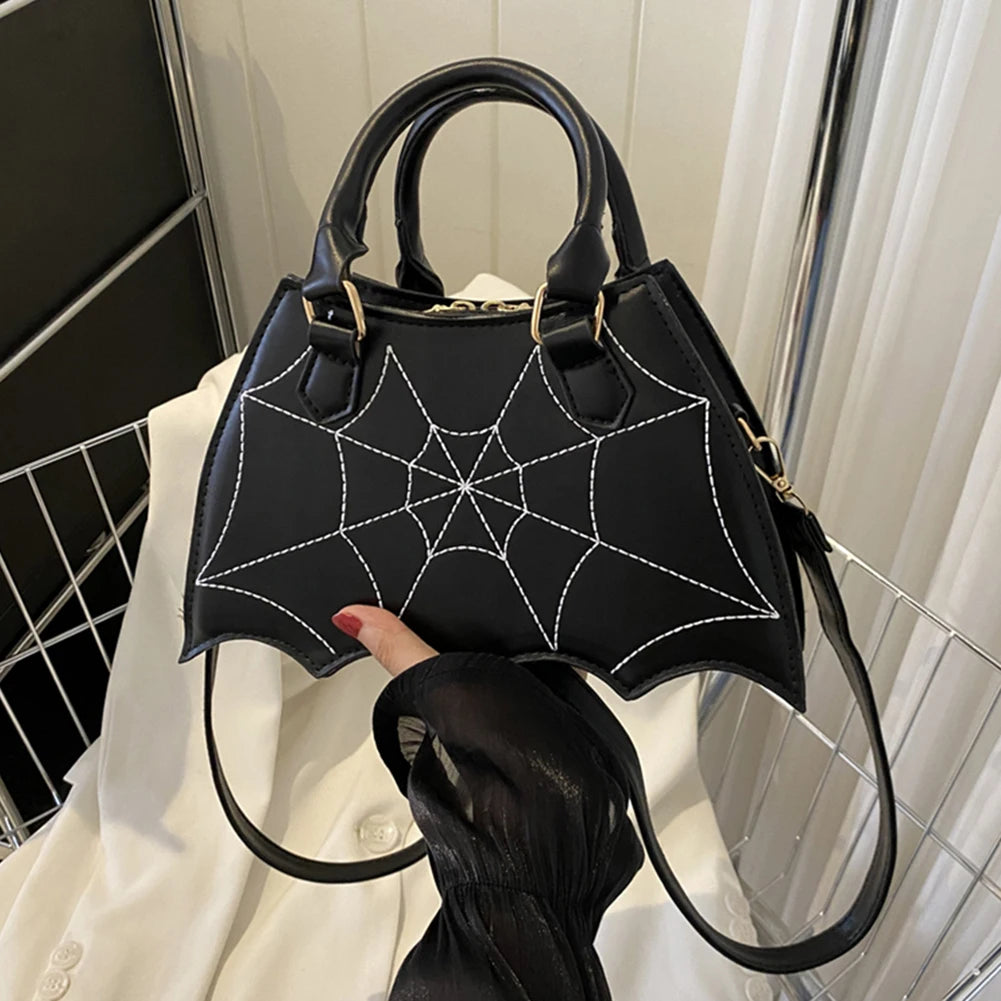 Gothic Spider Web Crossbody Bag