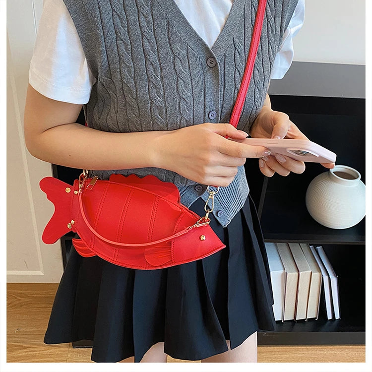3D Fish Clutch & Crossbody Bag | Novelty Fish Purse for Women