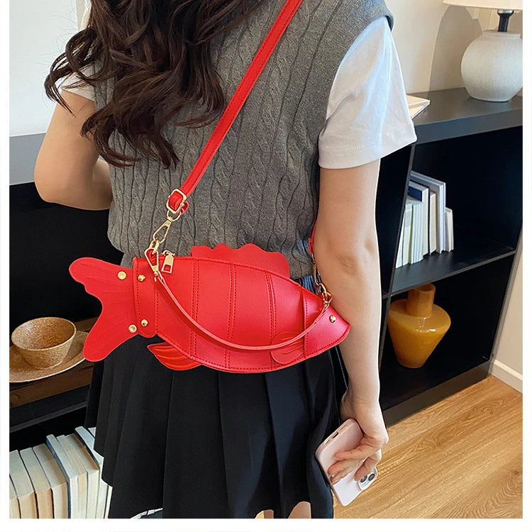 3D Fish Clutch & Crossbody Bag | Novelty Fish Purse for Women