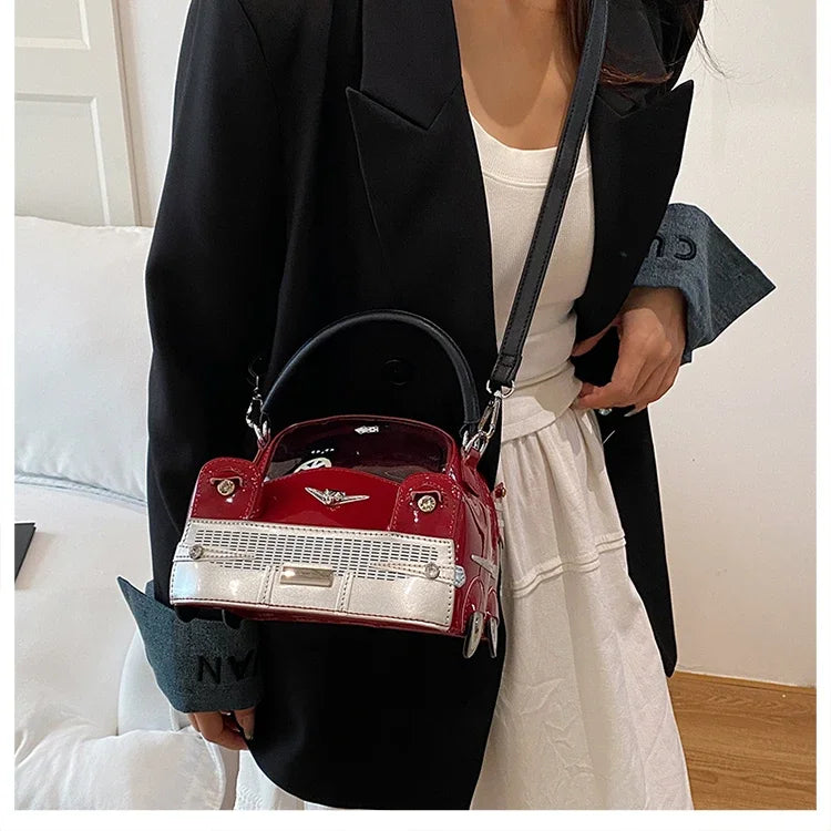 Fashion Creative PU Square Shoulder & Crossbody Bags for Women 2026 Hot SaleLarge Capacity Retro Design Personality Handbags