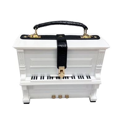 Piano Shaped Handbag for Women | Unique Clutch Statement Purse