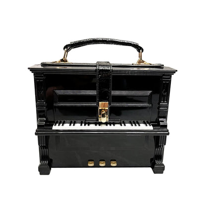 Piano Shaped Handbag for Women | Unique Clutch Statement Purse