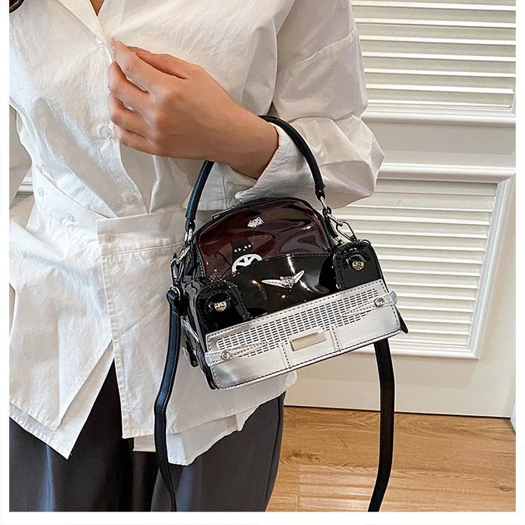 Fashion Creative PU Square Shoulder & Crossbody Bags for Women 2026 Hot SaleLarge Capacity Retro Design Personality Handbags