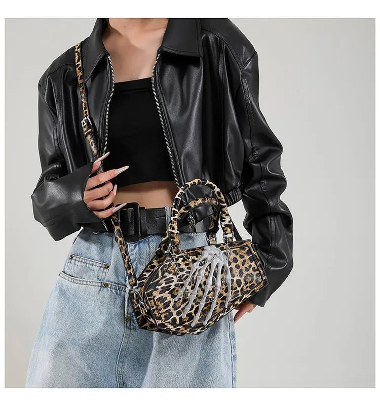 Gothic Coffin Handbag with Skeleton Hand | Alternative Shoulder Bag