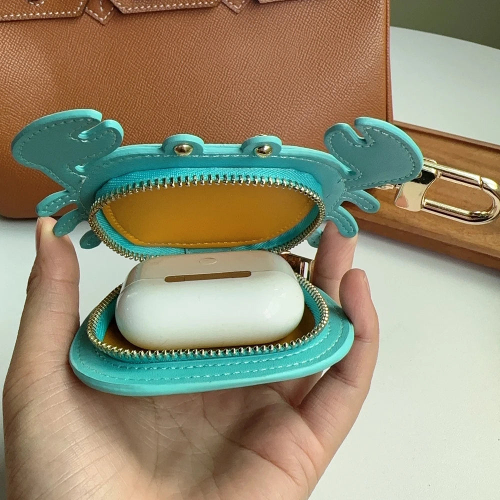 Crab Mini Wallet Zipper Pouch | Cute Bag Decoration Accessory
