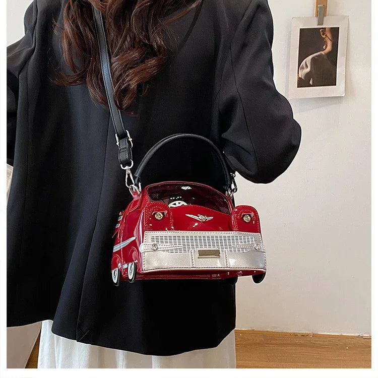 Fashion Creative PU Square Shoulder & Crossbody Bags for Women 2026 Hot SaleLarge Capacity Retro Design Personality Handbags