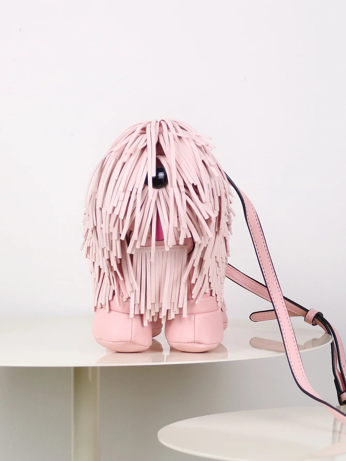 Novelty Tassel Puppy Shape Women's Shoulder Bag Crossbody Cute Cartoon Animal Shape Purses and Handbag Designer Tote Bag
