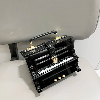 Piano Shaped Handbag for Women | Unique Clutch Statement Purse