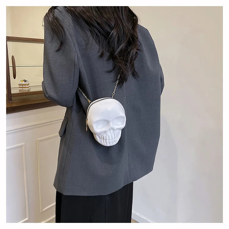 Halloween Skull Crossbody Bag | Cute Gothic Novelty Purse