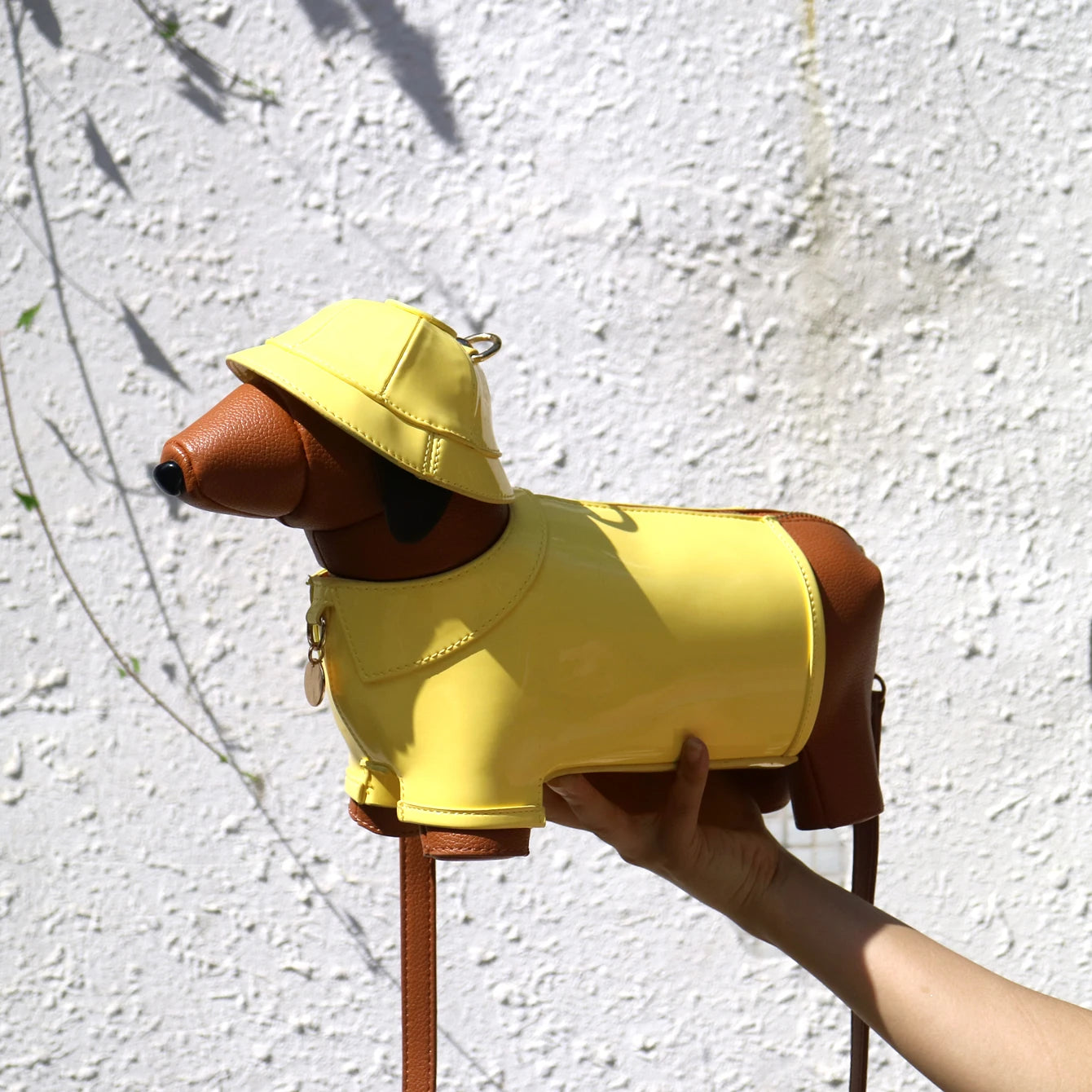 Women's Cute Dog-Shaped Leather Crossbody Bag, Designer Shoulder Purse, Evening & Party Handbag