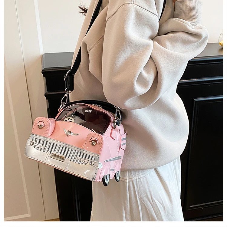 Fashion Creative PU Square Shoulder & Crossbody Bags for Women 2026 Hot SaleLarge Capacity Retro Design Personality Handbags