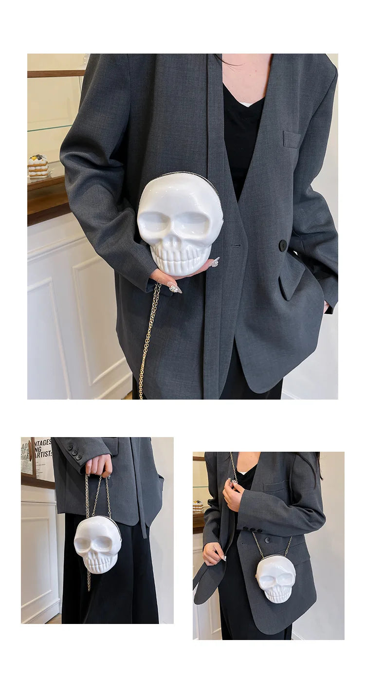 Halloween Skull Crossbody Bag | Cute Gothic Novelty Purse