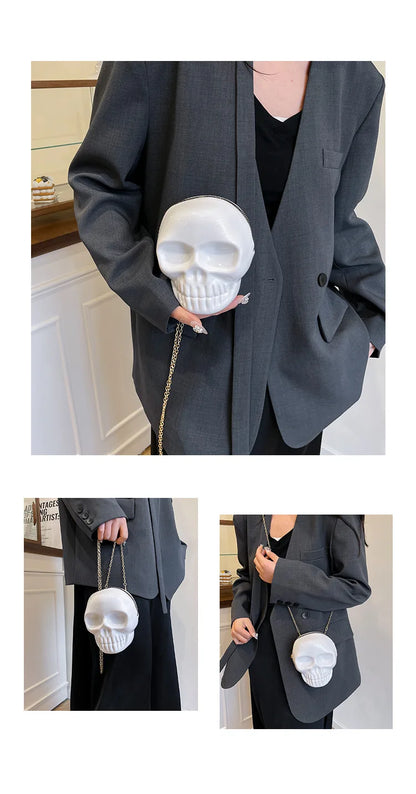 Halloween Skull Crossbody Bag | Cute Gothic Novelty Purse