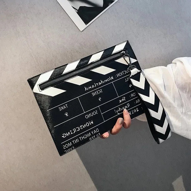 Movie Clapperboard Crossbody Bag | Cute PU Leather Clutch Purse